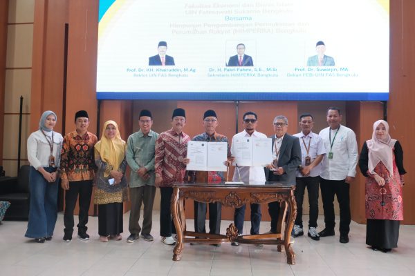 Read more about the article FEBI UIN Fatmawati Sukarno Bengkulu dan HIMPERRA Bengkulu Jalin Kerja Sama, Bahas Prospek Propesrti Masa Kini dan Masa Depan