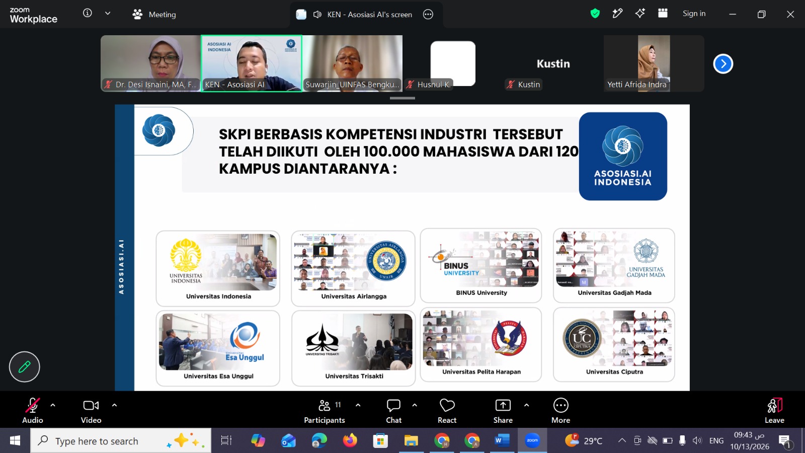 Read more about the article Dekan dan Unsur Pimpinan FEBI UIN FAS Bengkulu Audiensi dengan Asosiasi AI Indonesia, Bahas Penguatan Kompetensi di Era AI