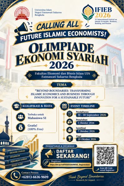 Read more about the article Perkuat Daya Saing Generasi Muda, FEBI UIN FAS Bengkulu Selenggarakan Olimpiade Ekonomi Syariah 2026